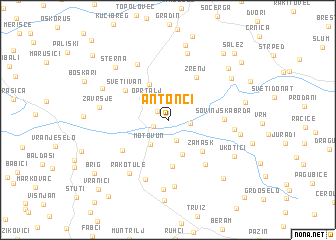 map of Antonci