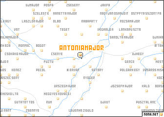 map of Antóniamajor