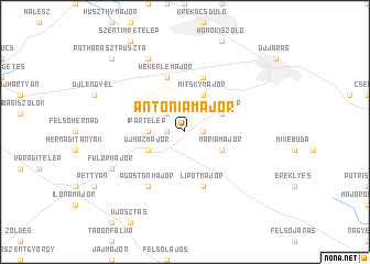 map of Antóniamajor