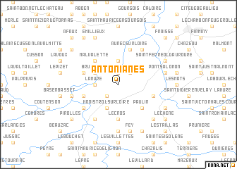 map of Antonianes