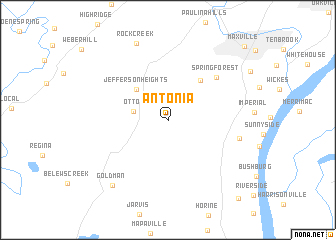 map of Antonia