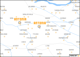 map of Antonia