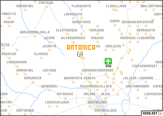 map of Antoñica