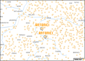 map of Antonići