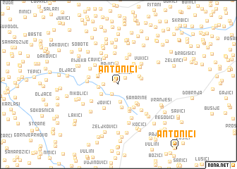 map of Antonići