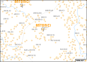 map of Antonići