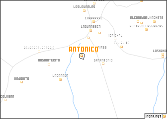 map of Antoñico