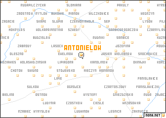 map of Antonielów