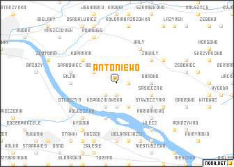 map of Antoniewo