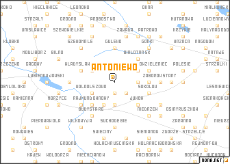 map of Antoniewo