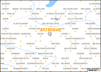 map of Antoniewo