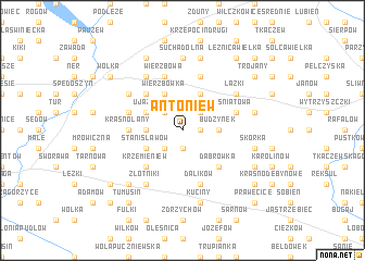 map of Antoniew