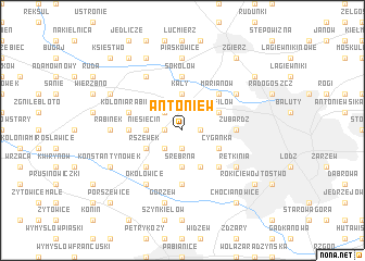 map of Antoniew