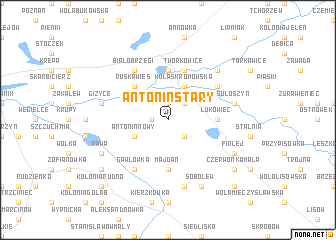 map of antonin Stary