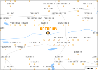 map of Antoniny