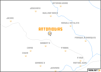 map of Antônio Dias
