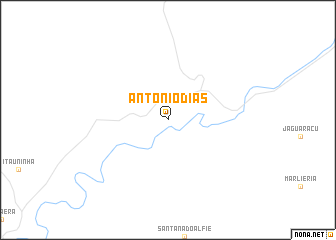 map of Antônio Dias