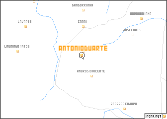 map of Antônio Duarte