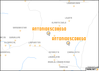 map of Antonio Escobedo