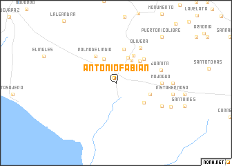 map of Antonio Fabián