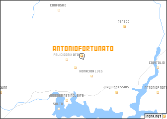 map of Antônio Fortunato