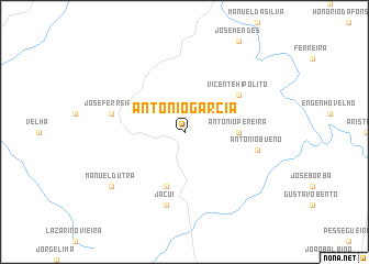 map of Antônio Garcia