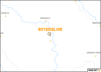 map of Antônio Lima