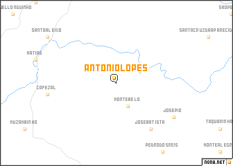 map of Antônio Lopes