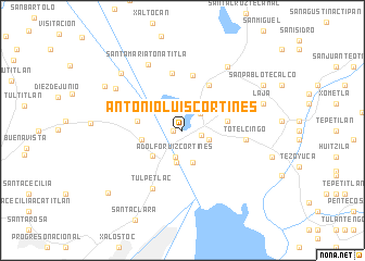 map of Antonio Luis Cortines