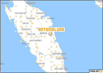 map of Antonio Luna