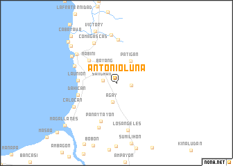 map of Antonio Luna