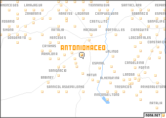map of Antonio Maceo