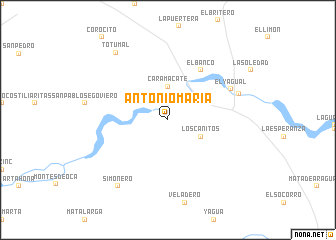 map of Antonio María