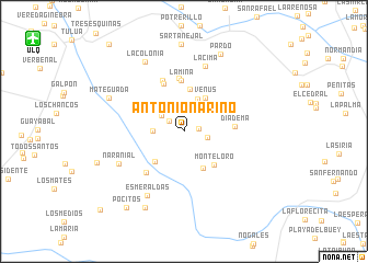 map of Antonio Nariño