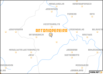 map of Antônio Pereira