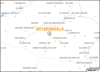 map of Antonio R. Vela