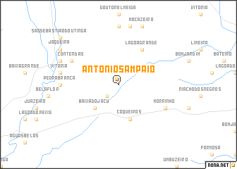 map of Antônio Sampaio