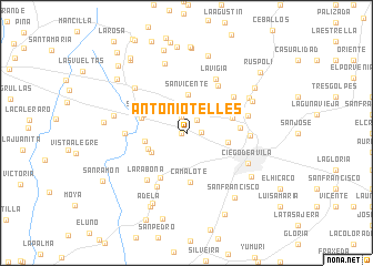map of Antonio Telles
