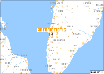 map of Antoniotigtig