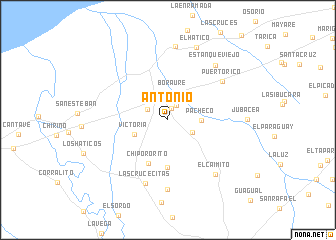 map of Antonio