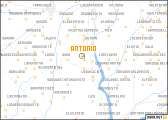 map of Antonio