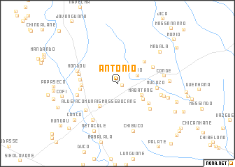 map of António