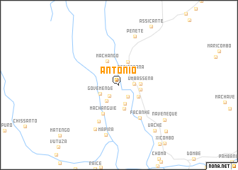 map of António