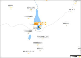 map of António