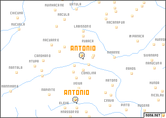 map of António