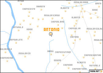 map of António