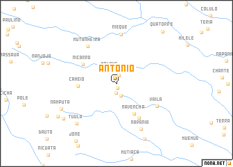 map of António