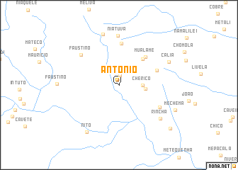 map of António