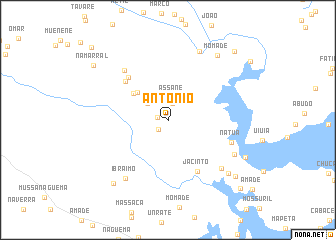 map of António