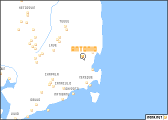 map of António